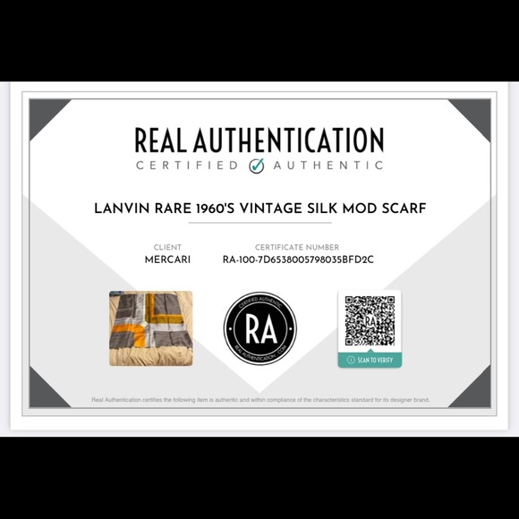 Authentic Lanvin Ultra Rare 1960’s Vintage Jeanne Lanvin Pure Silk Large Scarf - Picture 10 of 12